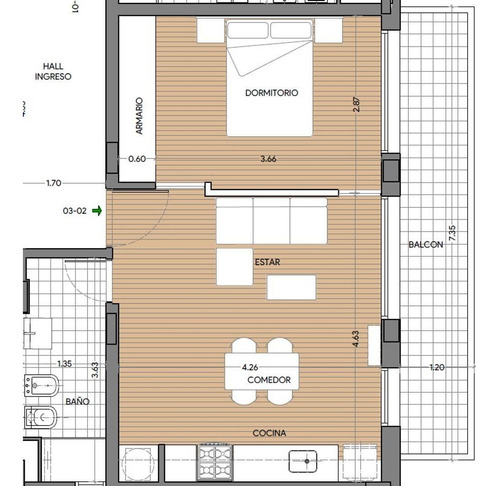 Imagen 30 de 30 de Hermoso Departamento En Desarrollo De 1 Dormitorio