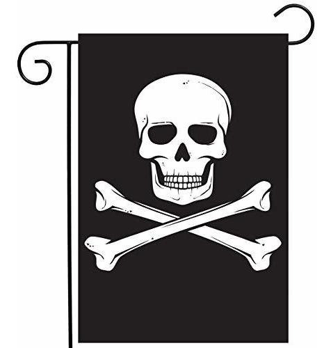 Bandera Piratas Shinesnow Biker Pirate Jolly Roger Skull Gar