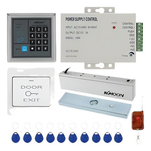 Sistema De Control De Acceso De La Puerta Kit 180kg Lector D