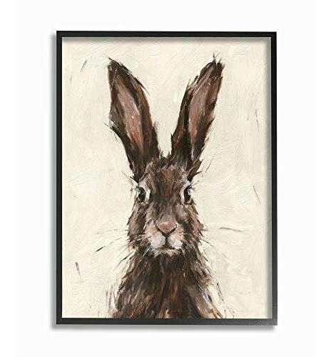Pintura De Retrato De Liebre De Conejo Europea Marrón De Stu