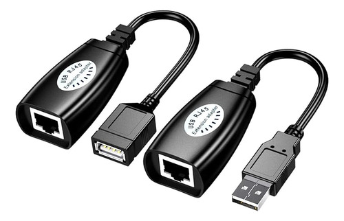 Smaknâ Usb Over Cat5/5e/6 Extension Cable Rj45 Adapter Set