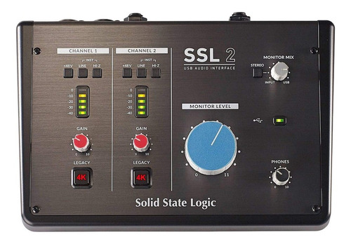 Interface De Audio Solid State Logic Ssl2 2 In 2 Out Usb