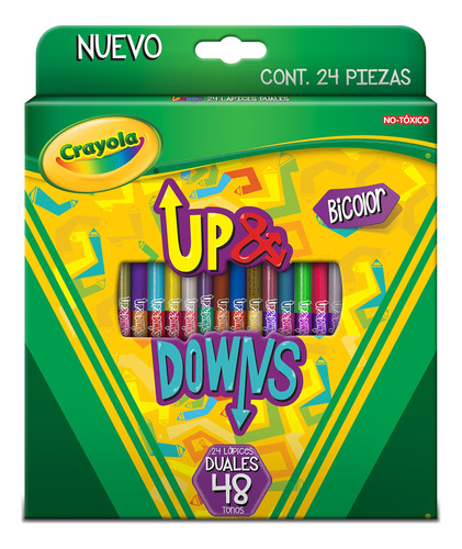 Crayola 24 Lápices De Color Duales Up&downs