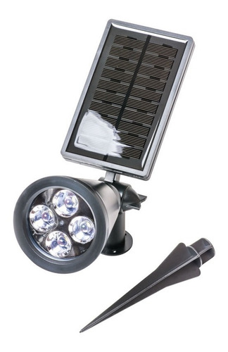 Estaca Solar Reflector Lampara Led Jardin Autonoma Exterior