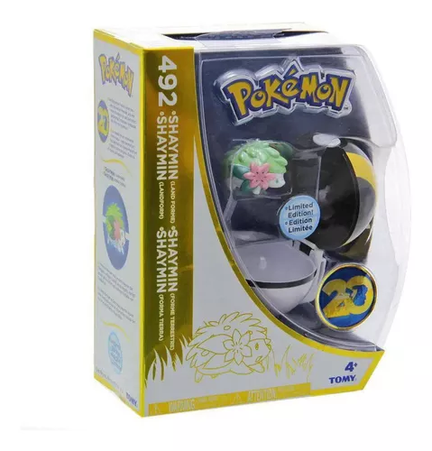 Pokémon Shaymin + Pokeball Edição Especial 20 Anos - Tomy em