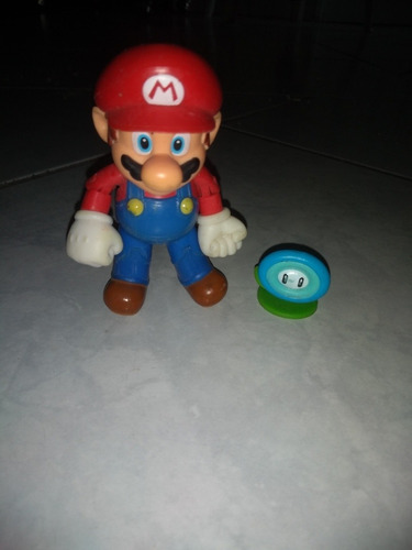 World Of Nintendo Figura Mario Bros Y Flor De Hielo Loose