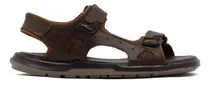 Comprar Sandalias Huaraches Ferrato Hombre Piel Cafe Broche Velcro