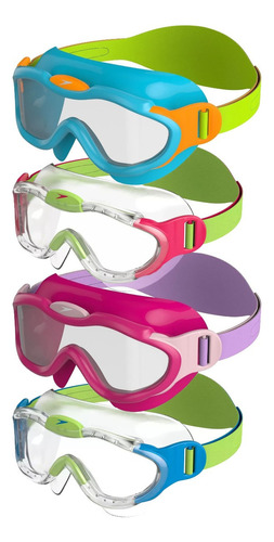 Gafas De Natación Speedo Biofuse Sea Squad Mask Infantil Color Azul