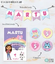 Comprar Kit Imprimible Gabby La Casa De Muñecas Deco + Candy Bar