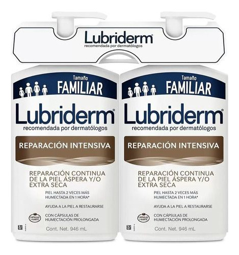 Crema Líquida Lubriderm Familiar Reparación Intensiva 946 ml Tipo De Envase Dispensador