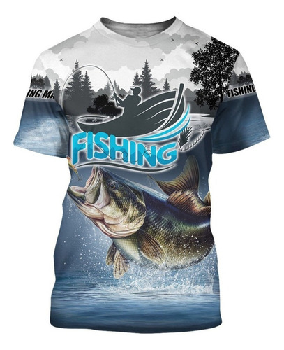 Camiseta Con Estampado 3d De Pesca De Verano 2022