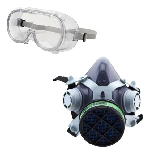 Máscara Respiratória Óculos Venenos Agrotóxicos E Pesticidas
