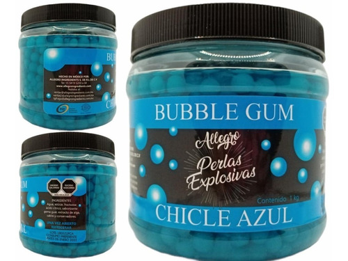 Perlas Explosivas Chicle Azul