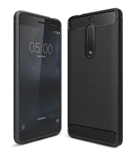 Funda Carbono Tpu Antigolpe Para Nokia 5 6 6.1 2018