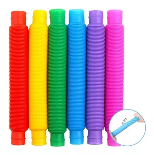 Pop Tube Tubo Flups Sensorial Juguete Souvenir Fidget Toy X6