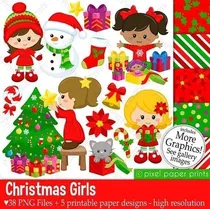Comprar Kit Imprimible  Navidad 12 - 43 Imágenes Png 5  Fondos.