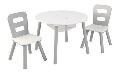 Kidkraft Round Table Y Chair Set Wht Y Gray Others Blanco Gr