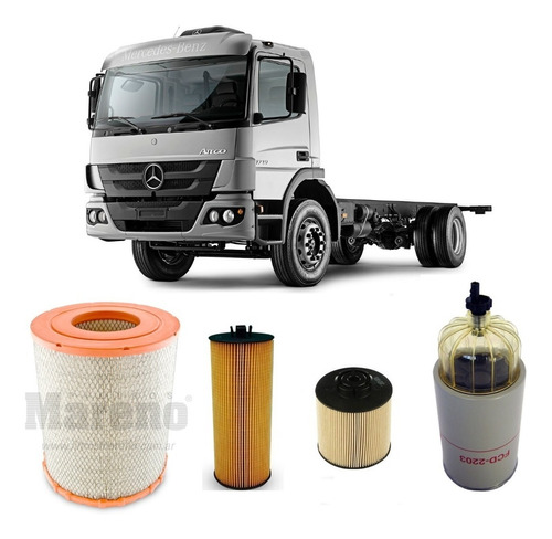 Kit 4 Filtros Mercedes Atego 1725 Wega