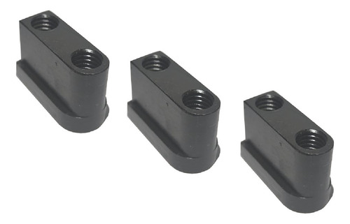 3x Porcas T Placa Onça Pp200 M10 2 Furos Cnc Romi / Nardini