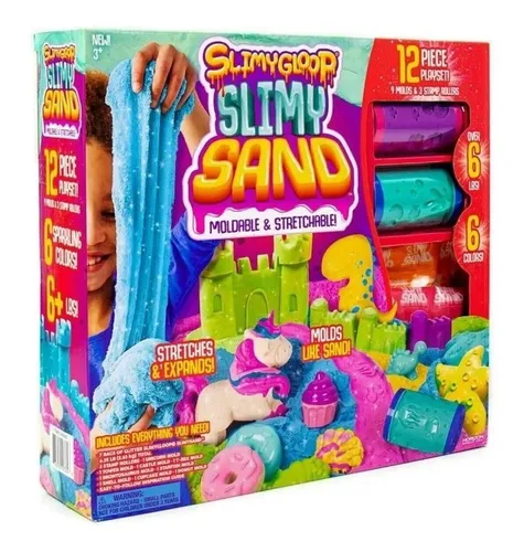 Slime Slimygloop 12 Unidades Juego Arena M gica Con Moldes