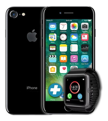 iPhone 7 Original Garantía 128gb 4g Lte + Smartwatch - Bde   (Reacondicionado)