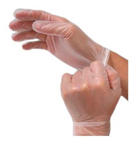 Guantes desechables Descarpack Guante de vinilo sin polvo talla L vinilo x 100 unidades