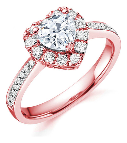 Joyería De Compromiso Y Boda Para Mujer Con Forma De Corazón