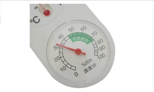 Imagen 3 de 3 de Higrometro Termometro Analogico Control Temperatura Plastico