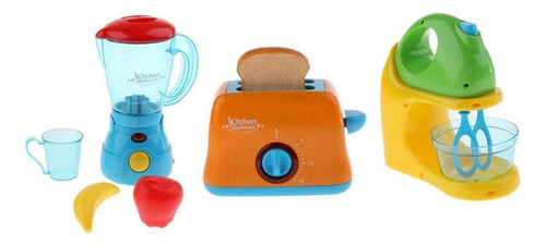3 Piezas Mini Modelo De Licuadora/exprimidor/ De Pan De