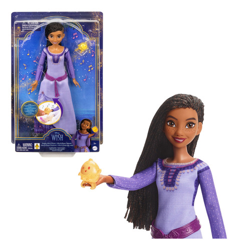 Disney Wish Asha De Rosas Cantante Con Sonido Mattel