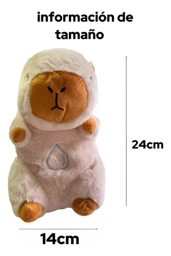 Peluche De Apego Que Respira Capibara Marrón
