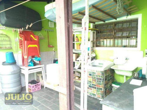 Imagem 12 de 15 de Repasse De Divida Com R$ 140 Mil. Ótima Casa Com Um Amplo Quintal 2 Dormitórios À Venda, 107 M² Por R$ 240.000 - Flórida Mirim - Mongaguá/sp - Ca3686