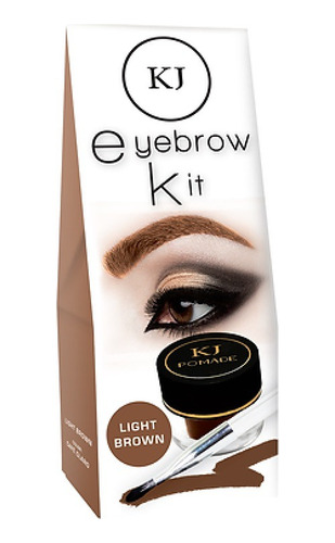 Eyebrow Kit Pomada Para Cejas Original Kj Aplicador Black 
