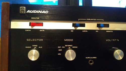 Amplificador Audinac At500 Estado Sólido Original Excelente.