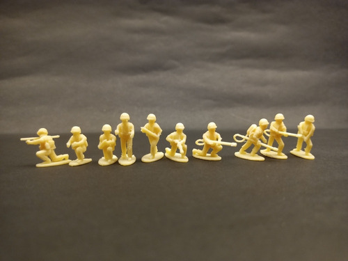 Soldados Escala Ho X 10 Unidades. Maquetas Trenes Imp 3d