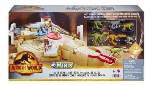 Jurassic World Playset Mini Arena De Batalha Mattel Hbt63