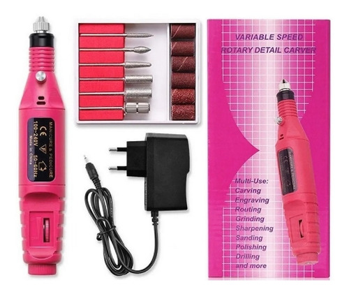 Lixadeira Lixa Motor De Unha Elétrica Profissional Bivolt