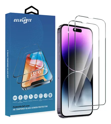 2 Piezas Mica Premium De Cristal Templado Para iPhone Todos | MercadoLibre