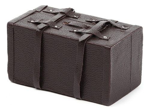 Mini Maleta Portátil En Miniatura, Equipaje De Cuero Para Mu