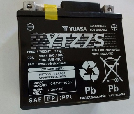  Bateria Yuasa Ytz7-s Xr230/cb600f/xt225