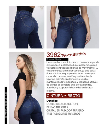 Jeans Mohicano 3962 Recto Push Up Bn