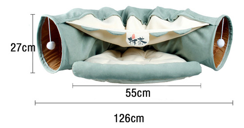 Collapside Lightweight Cat Tunnel Warm Nest Universal Verde