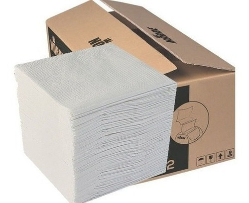 Caja 10.000 Servilletas De Papel 11x20cm Intercalada Blanca