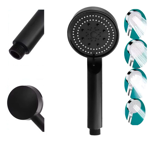 Chuveirinho Para Ducha Somente A Cabeça Reposição Peças Leia Acabamento Fosco Cor Preto