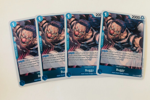 Buggy Op02-058. Set. Rare. One Piece Tcg.