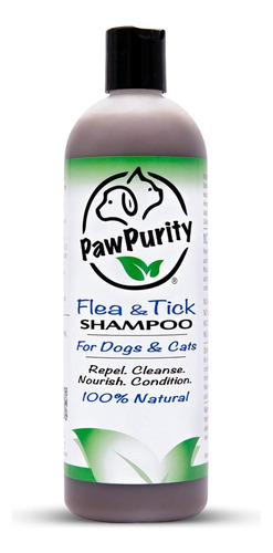 Pawpurity Champ Para Pulgas Y Garrapatas, Solo Ingredientes