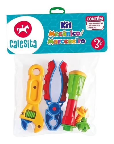 Set De Herramientas Mecánico Carpintero Calesita 460 Toyspal