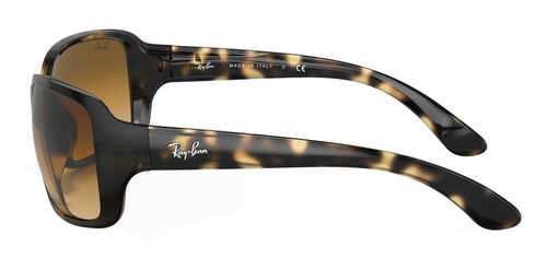 Imagen 2 de 2 de Anteojos de sol Ray-Ban RB4068 Standard con marco de nailon color gloss tortoise, lente light brown de cristal degradada, varilla gloss tortoise de nailon