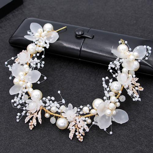 Joyería Para El Cabello Para Bodas, Diadema Con Perlas Y Dia