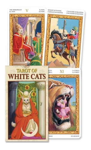 Tarot De Los Gatos Blancos, Tarot Of White Cats. Miniatura.